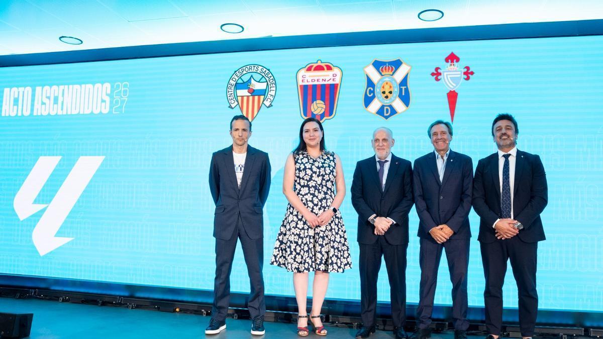Carlos Cao representó al Celta entre los recién ascendidos, incluido el Tenerife de Felipe Miñambres.