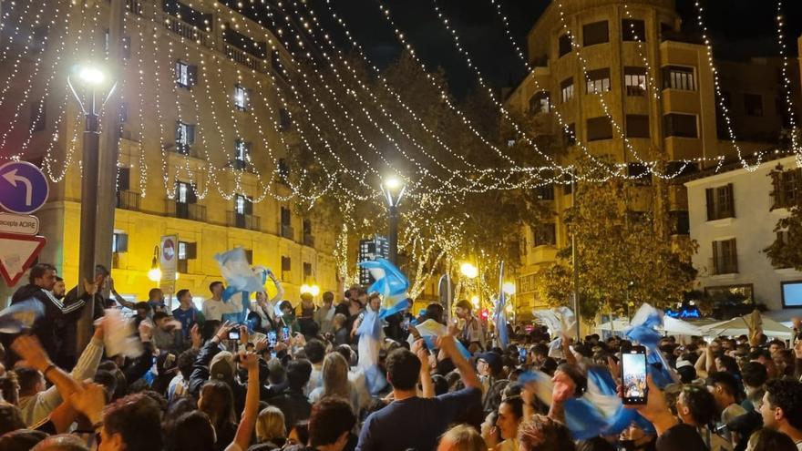 Locura argentina en Mallorca al conquistar el Mundial