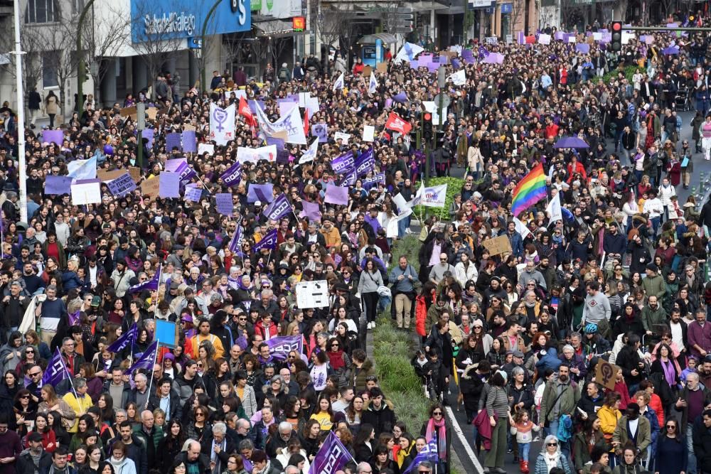 13.000 personas en el 8-M de A Coruña