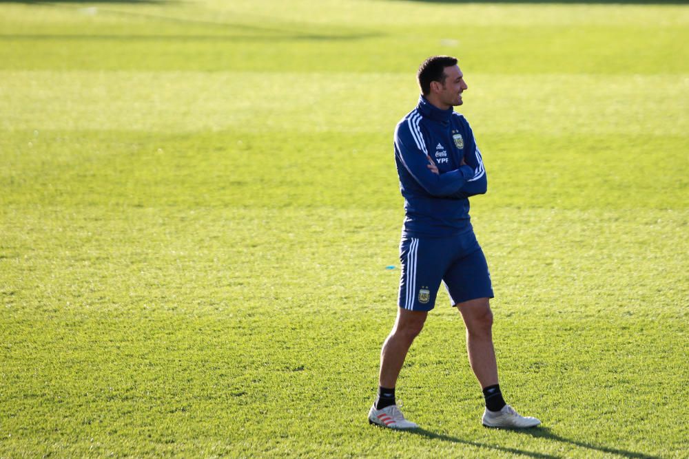 Segundo entrenamiento de la Argentina de Messi en Son Bibiloni