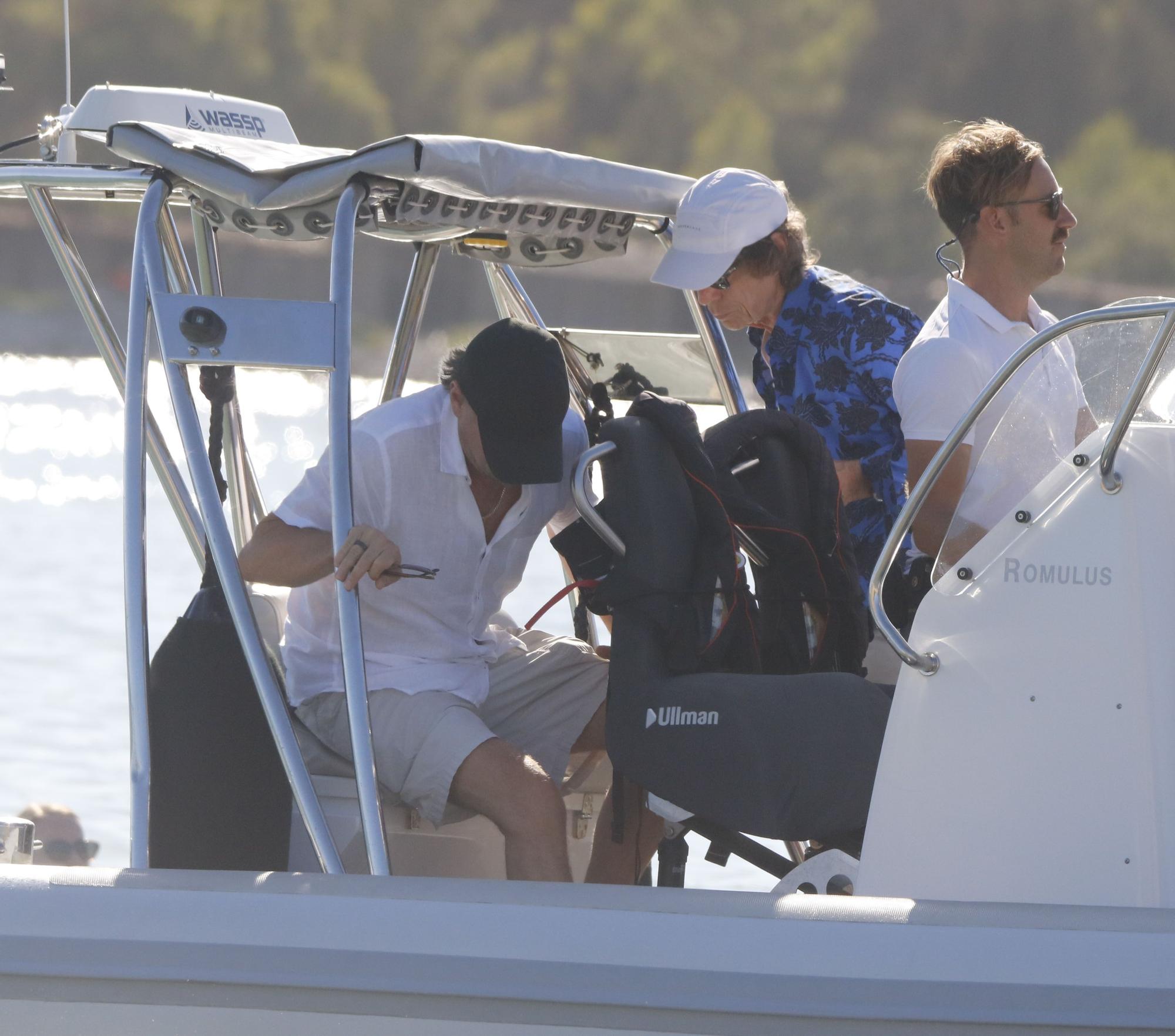 Mick Jagger y Leonardo Dicaprio, en Cala Jondal (Ibiza)