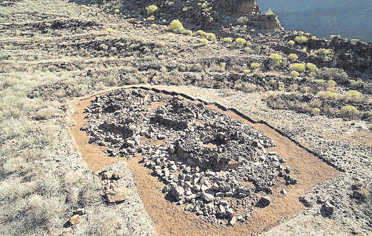 Uno de los yacimientos arqueológicos que se han hallado en este enclave  en el que se han encontrado restos de nuestros aborígenes.