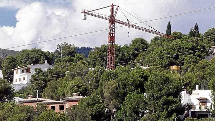 Imagen de la construcción de viviendas en Costa d´en Blanes.