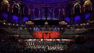 Una imagen de la interpretación de ’Gurrelieder’, con el Orfeó Català, en el Royal Albert Hall de Londres.