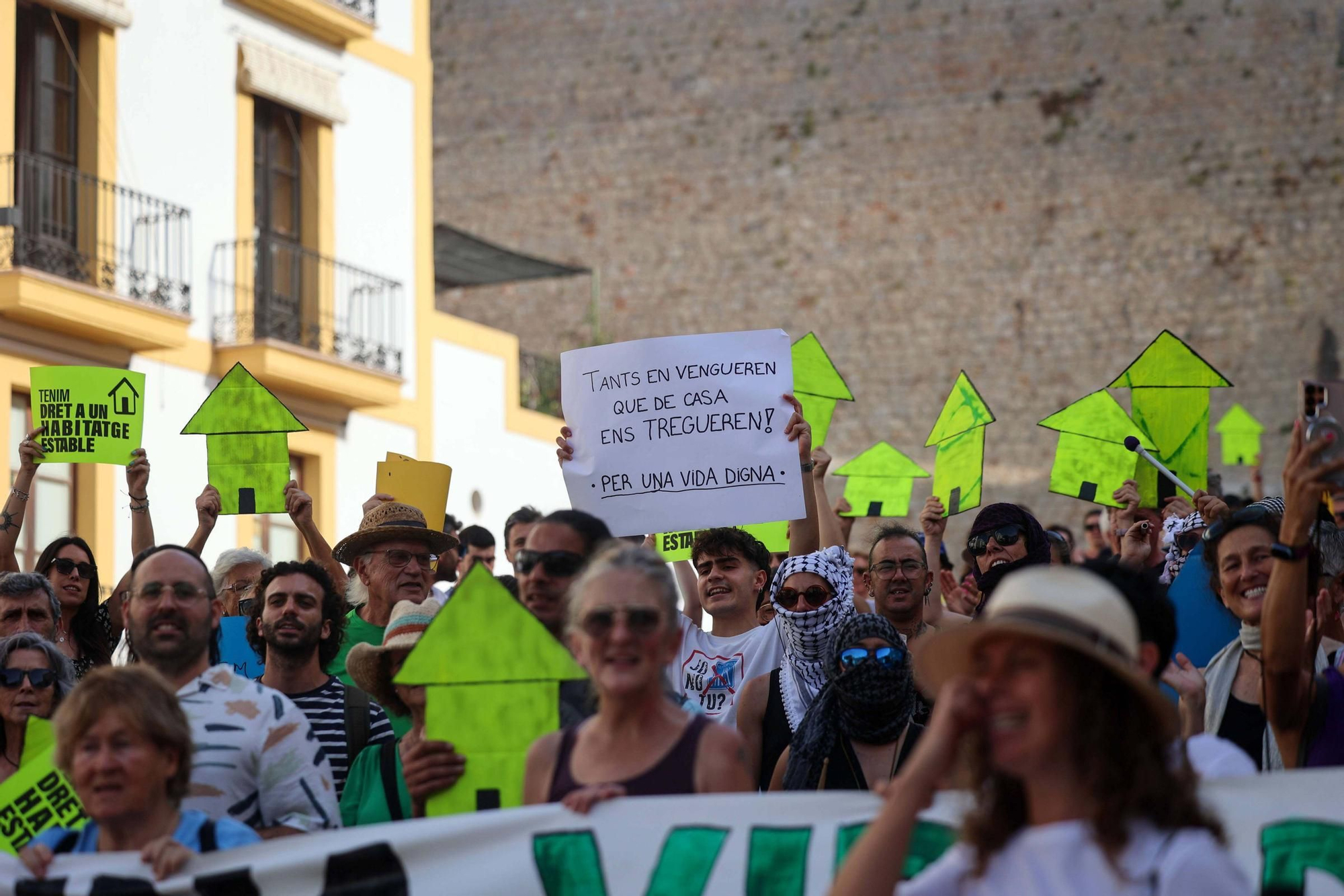 Manifestación contra la masificación turística en Ibiza