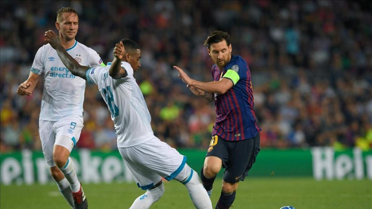 Messi, autor de dos goles, empezó a cumplir su promesa