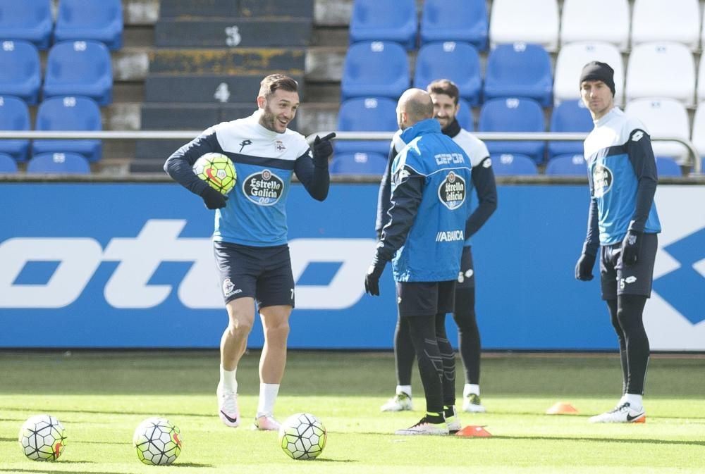 Ensayo a puerta cerrada para el derbi en Riazor