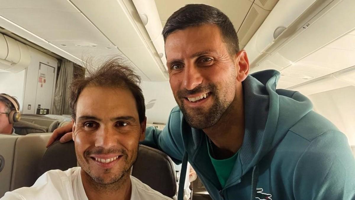 Nadal y Djokovic, en el vuelo a Los Ángeles