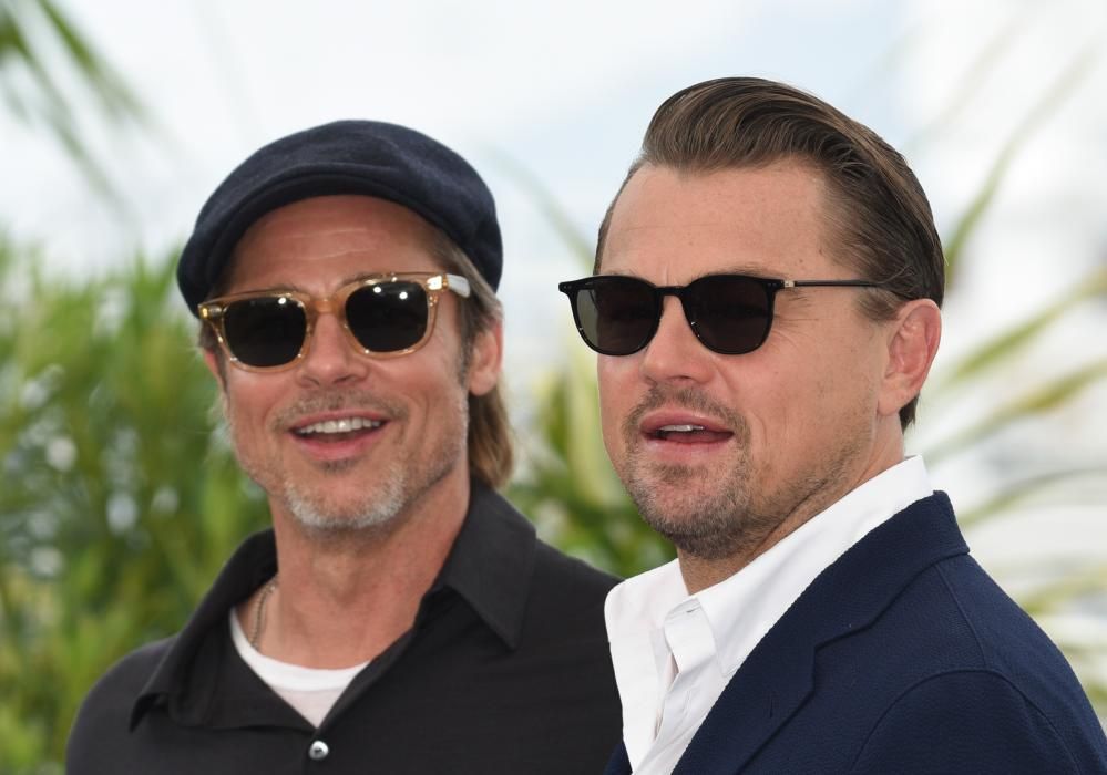 Las fotos de Brad Pitt y Leonardo DiCaprio.