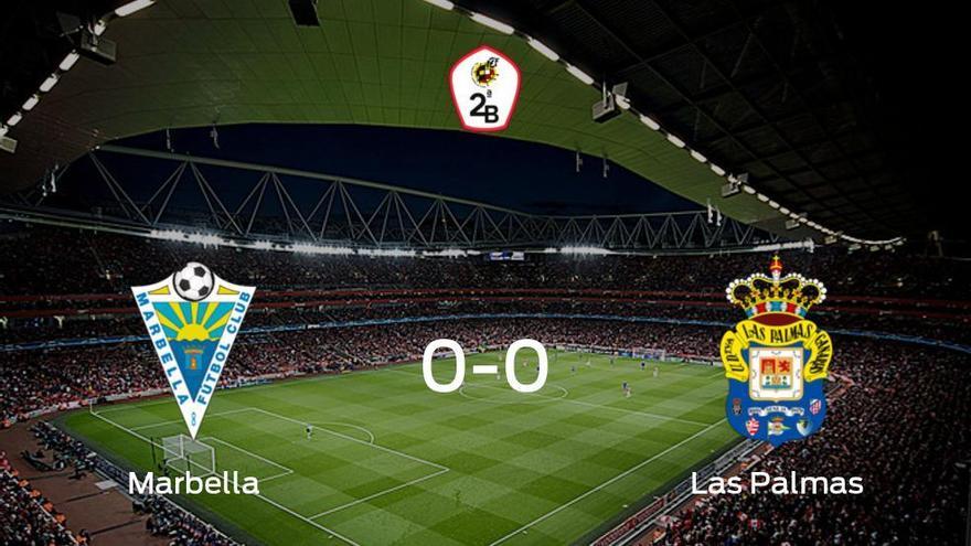 El Marbella y Las Palmas At. concluyen su enfrentamiento en el Antonio Lorenzo Cuevas sin goles (0-0)