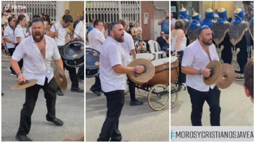 El vídeo viral de un platillero en los moros y cristianos de Xàbia