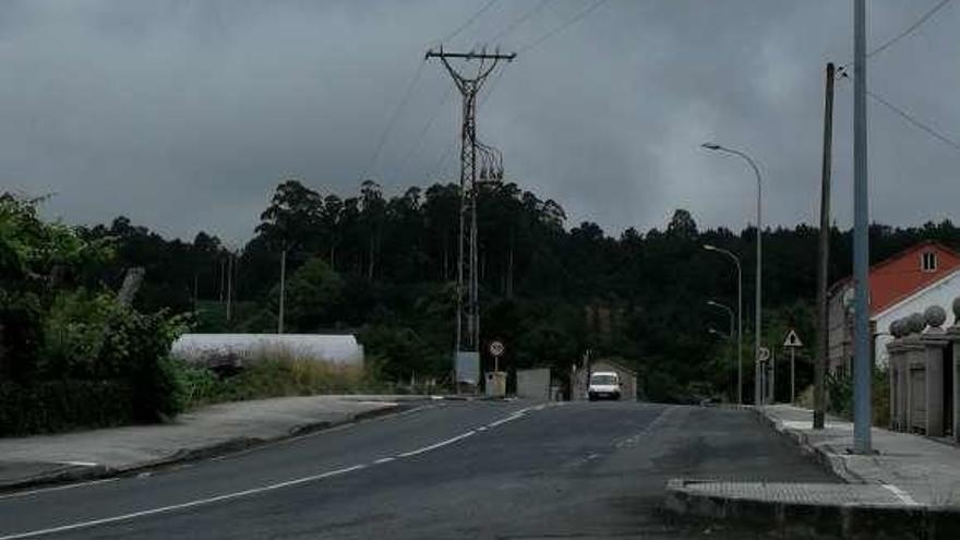 Punto en el que se acometerán las mejoras, en Calvos. // Faro