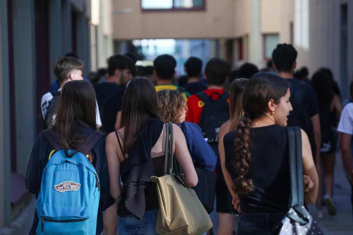Estudiantes durante las PAU 2025.