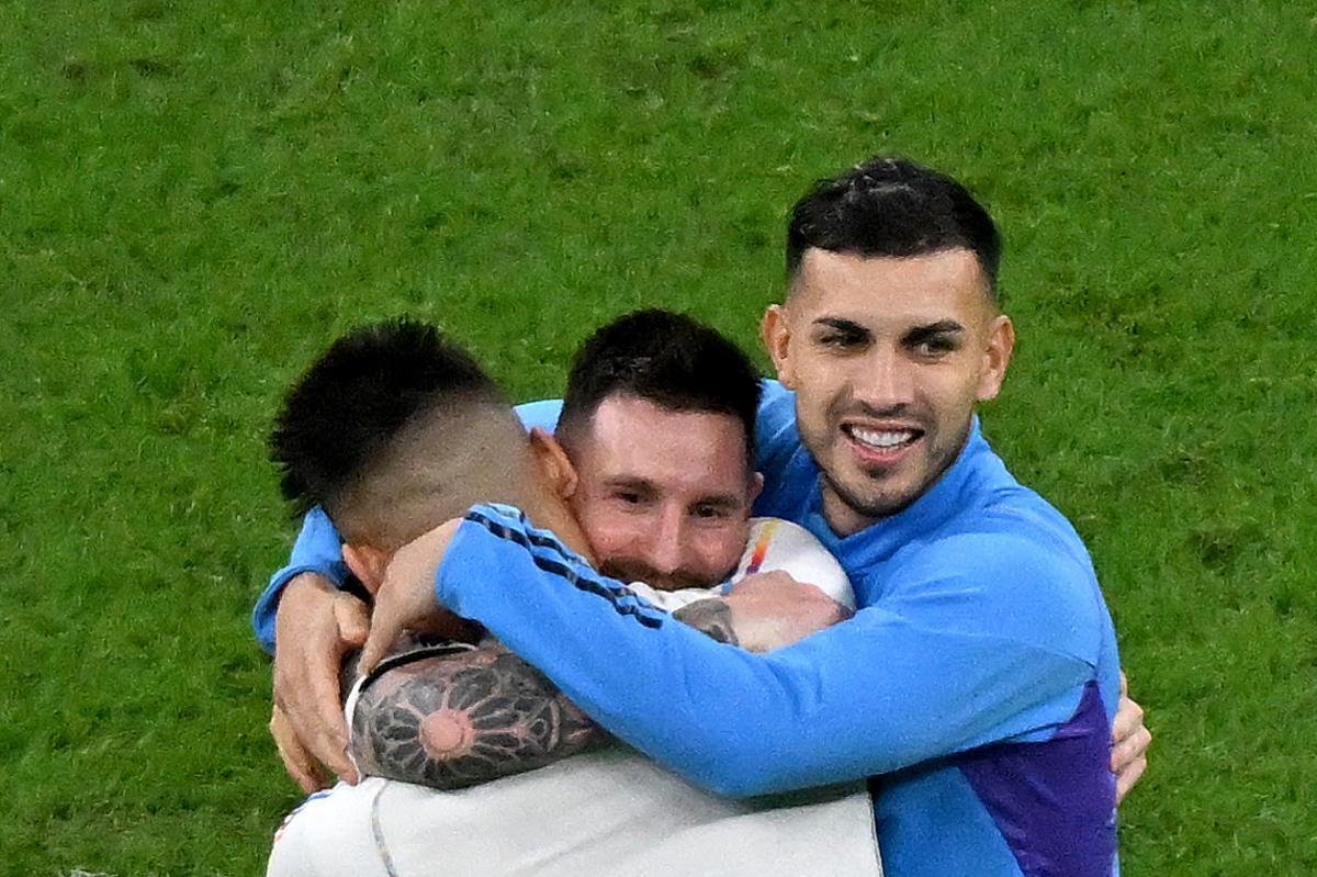 Así celebraron Messi y Argentina el pase a la final Así celebraron Messi y Argentina el pase a la final
