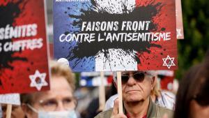 La manifestación contra el antisemitismo en París