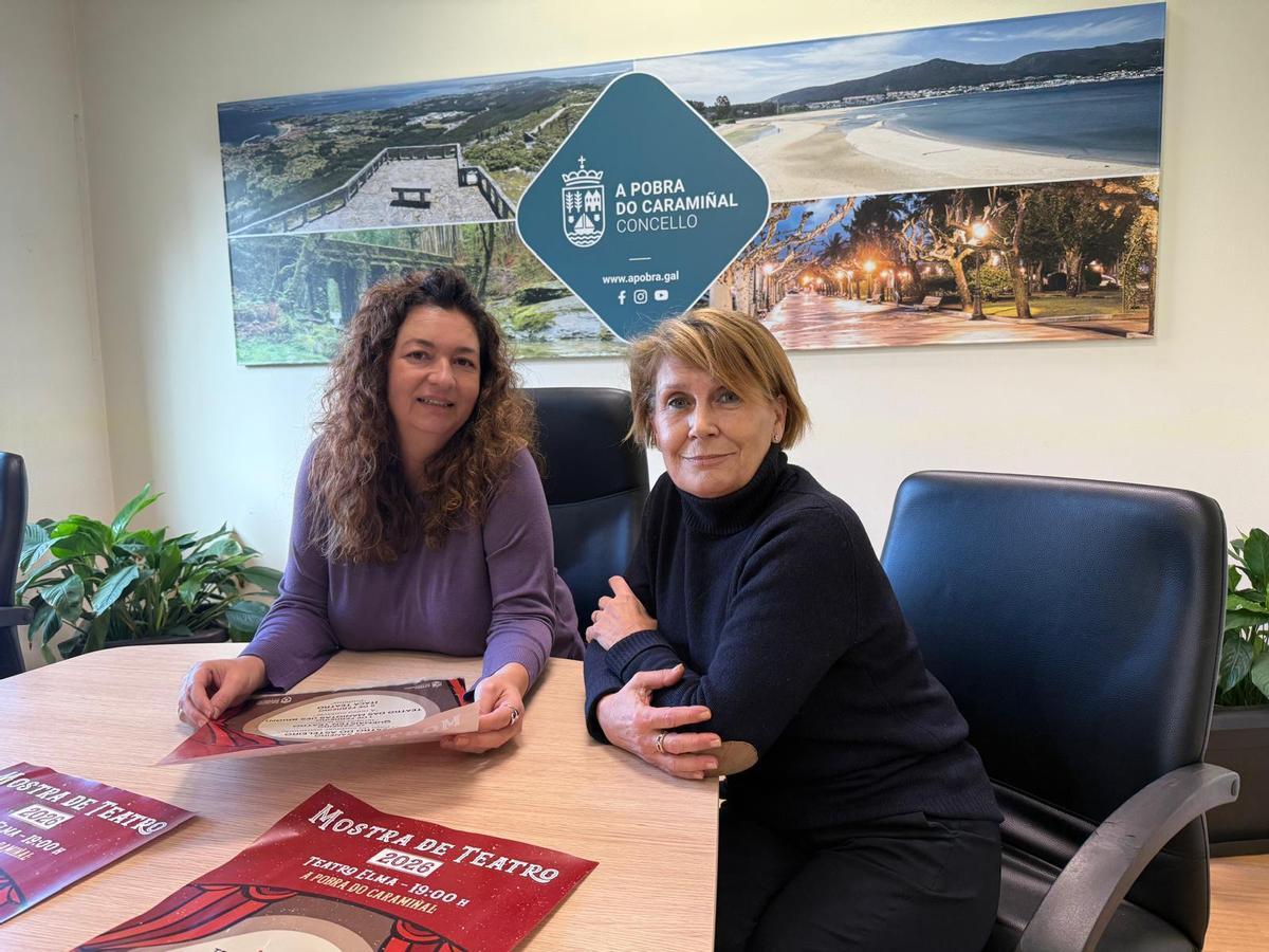 Patricia Lojo, esquerda, e Fita Sanisidro, na presentación.