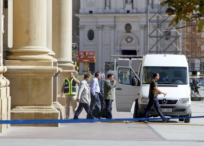 Fotogalería: Explosión en el interior de la basílica del Pilar