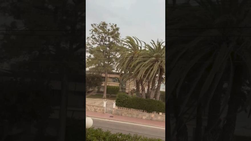 Reventón térmico en Santa Pola: rachas de viento de más de 70 km/h y aumento brusco de la temperatura