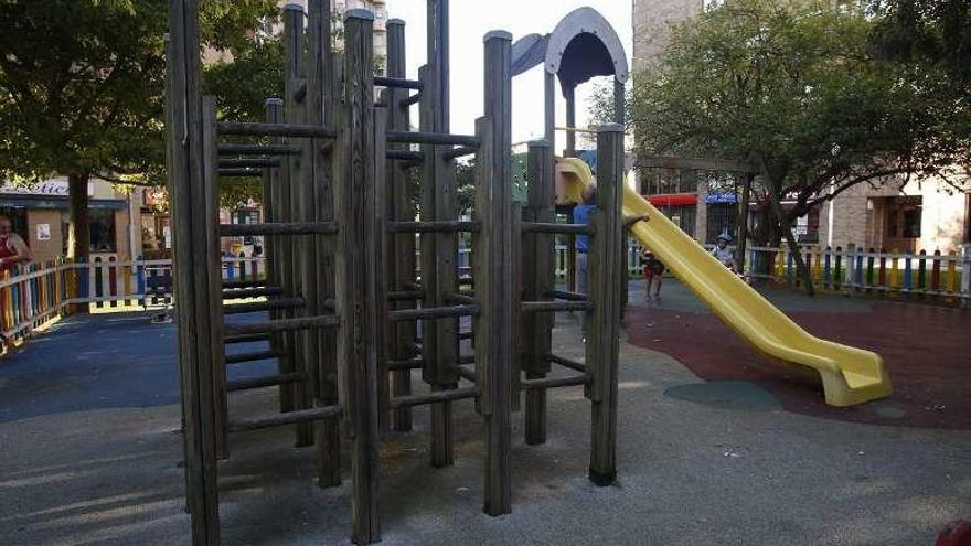 Juegos infantiles del parque Maestro García Prieto, uno de los que se beneficiaron de las mejoras.