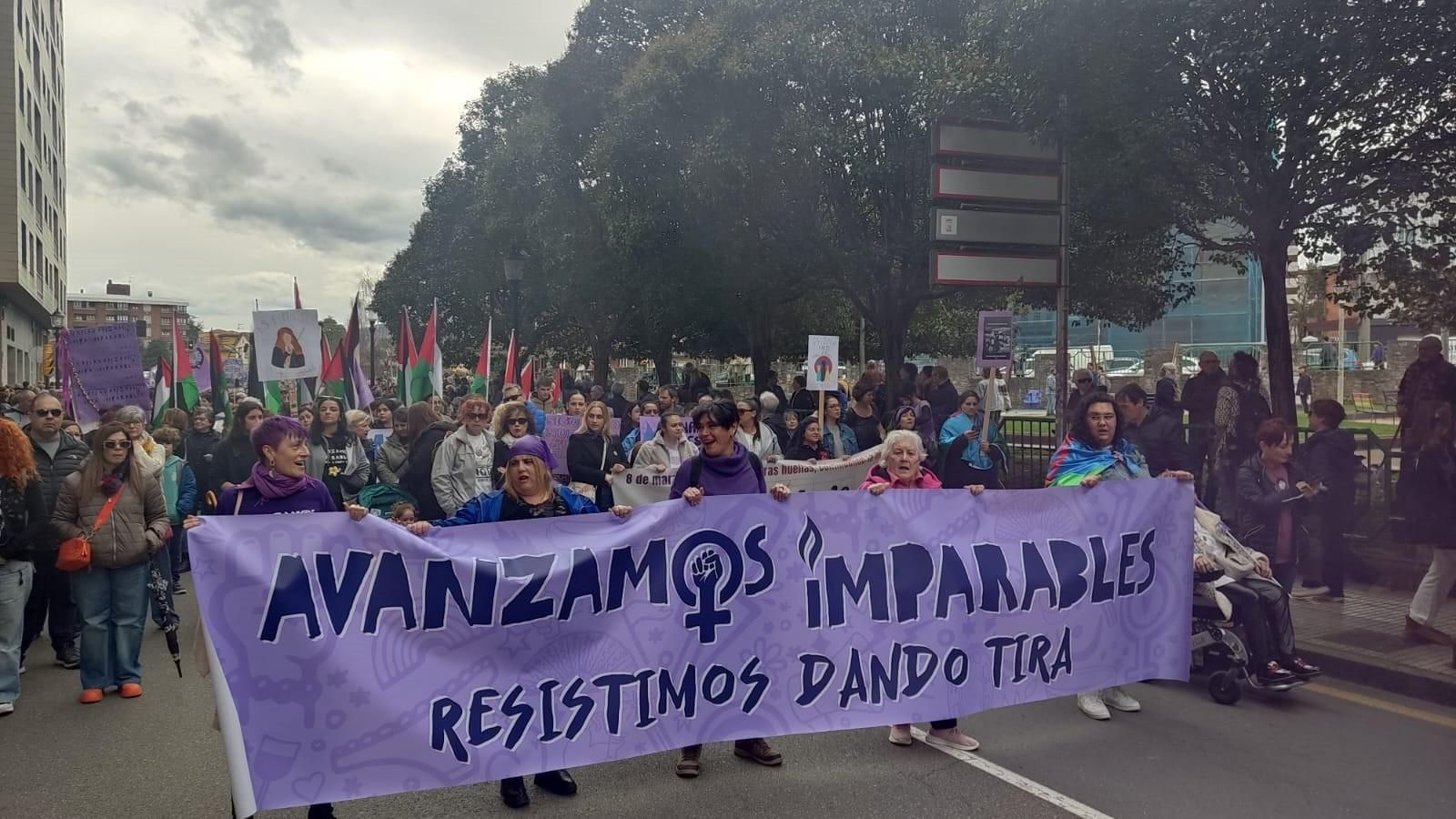 Manifestación en Gijón por el 8M
