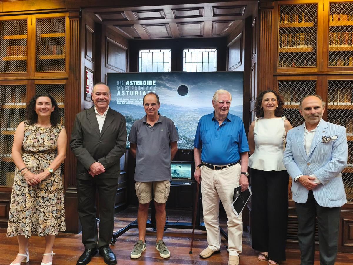 De izquierda a derecha: Irene Díaz, Orlando Naranjo, Plácido Prada hijo, Plácido Prada etc, Noemí Pinilla-Alonso, e Ignacio Villaverde