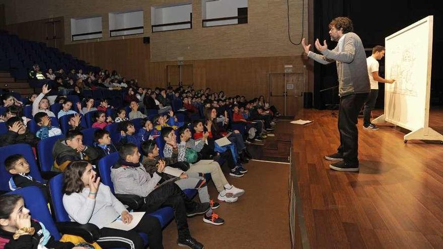 Cuentacuentos ilustrado sobre Maruja Mallo para los escolares de Lalín