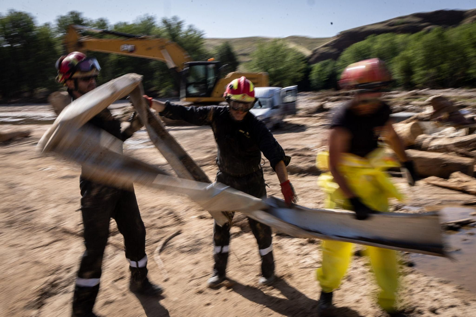 En imágenes | Azuara se recupera una semana después de las tormentas