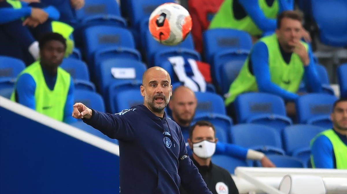 marcosl54084062 11 july 2020  england  brighton  manchester city manager pep200713103309