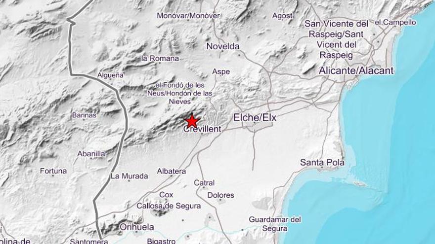 Hondón de las Nieves registra un terremoto de 2,1 grados de magnitud