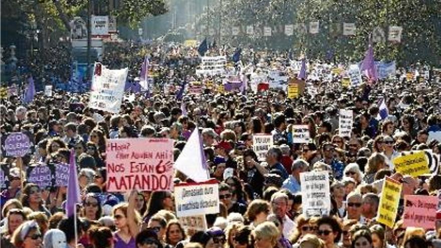 La manifestació va aplegar milers de persones i organitzacions pels carrers de Madrid.