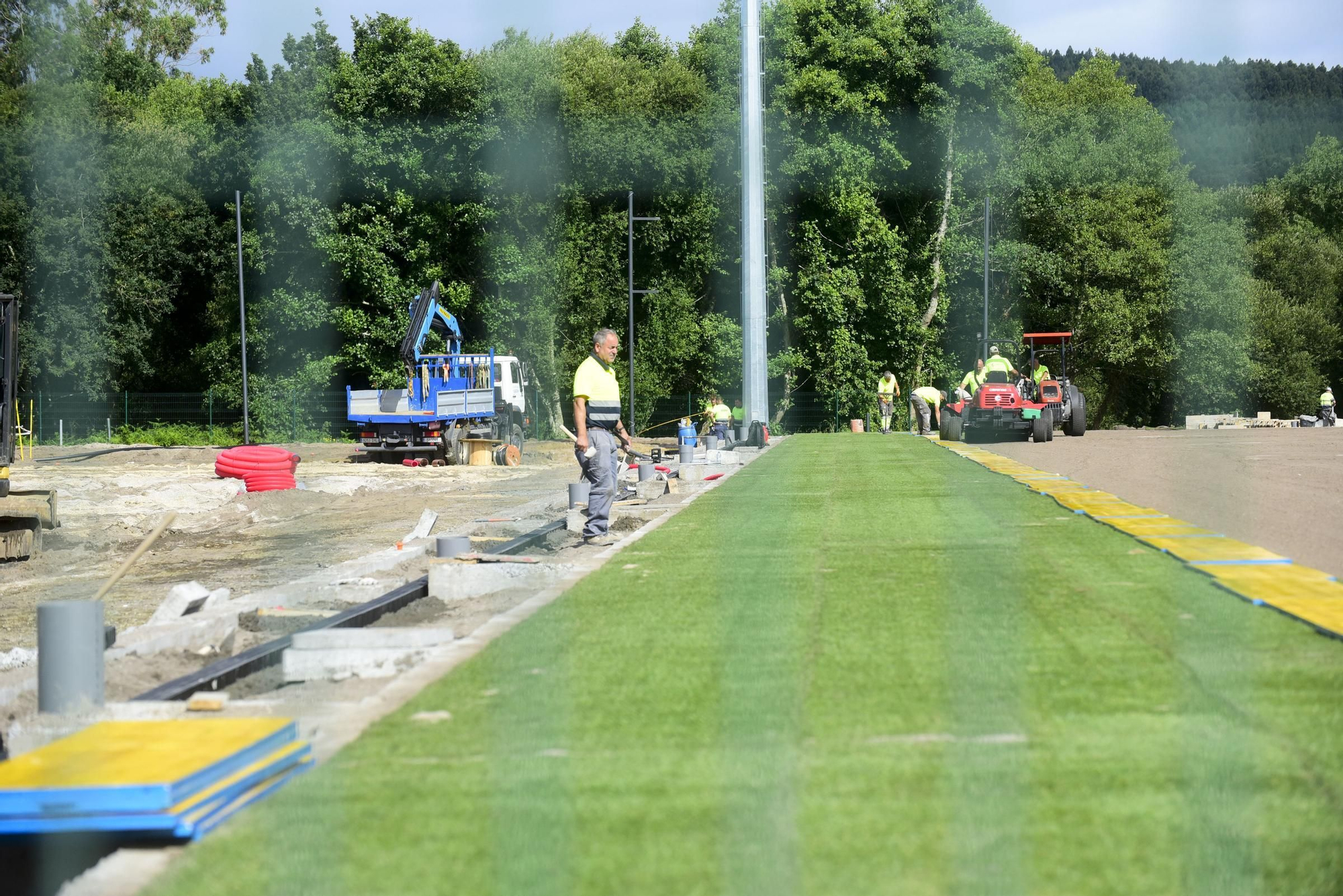 Así avanzan las obras de la Ciudad Deportiva de Abegondo