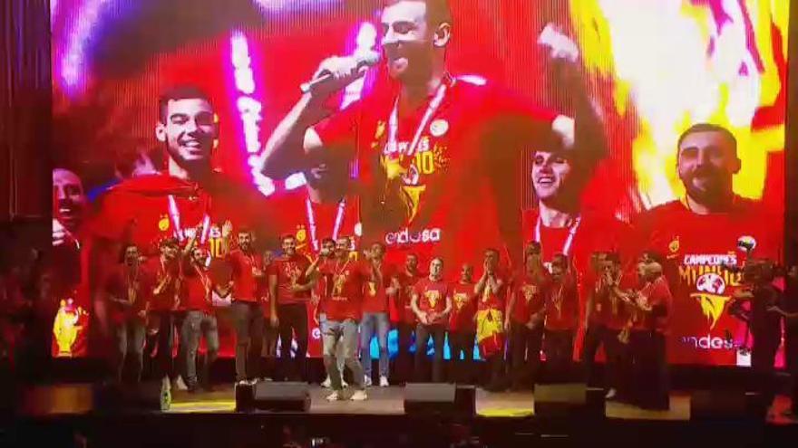 La selección española celebra su segundo Mundial de Baloncesto