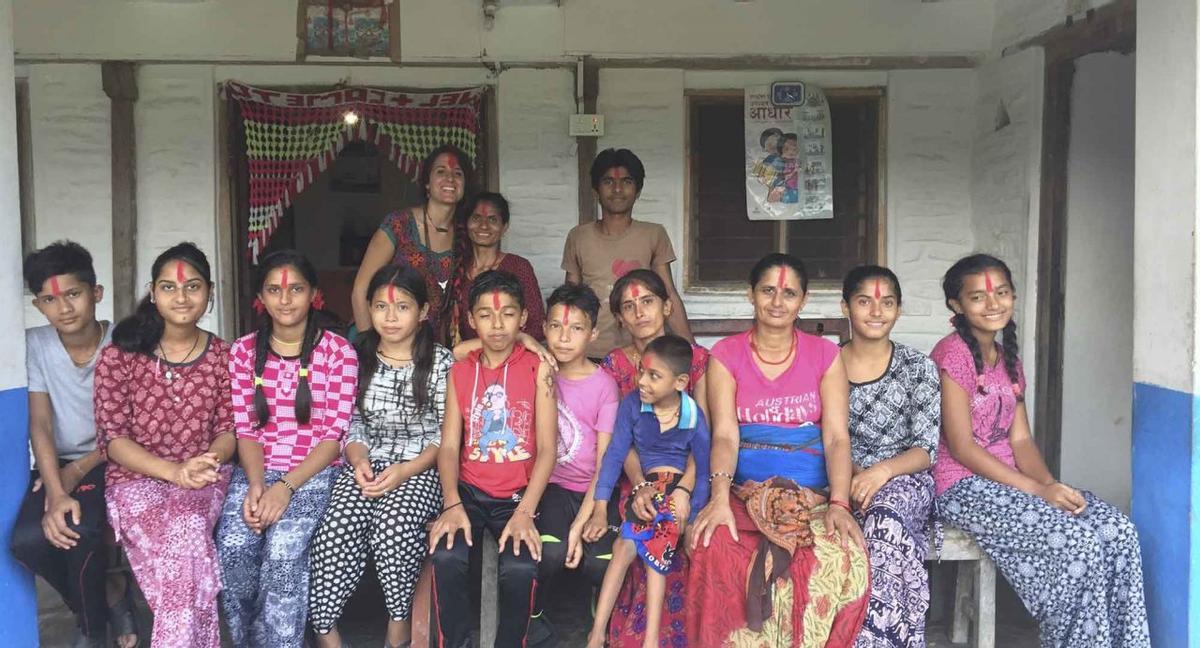 Imagen de una de las casas de acogida familiar de Via Oberta a Nepal.