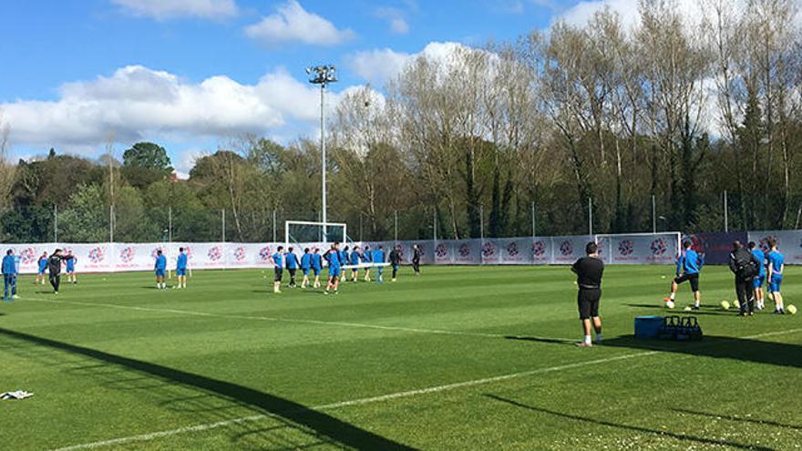 Entrenamiento del Real Oviedo