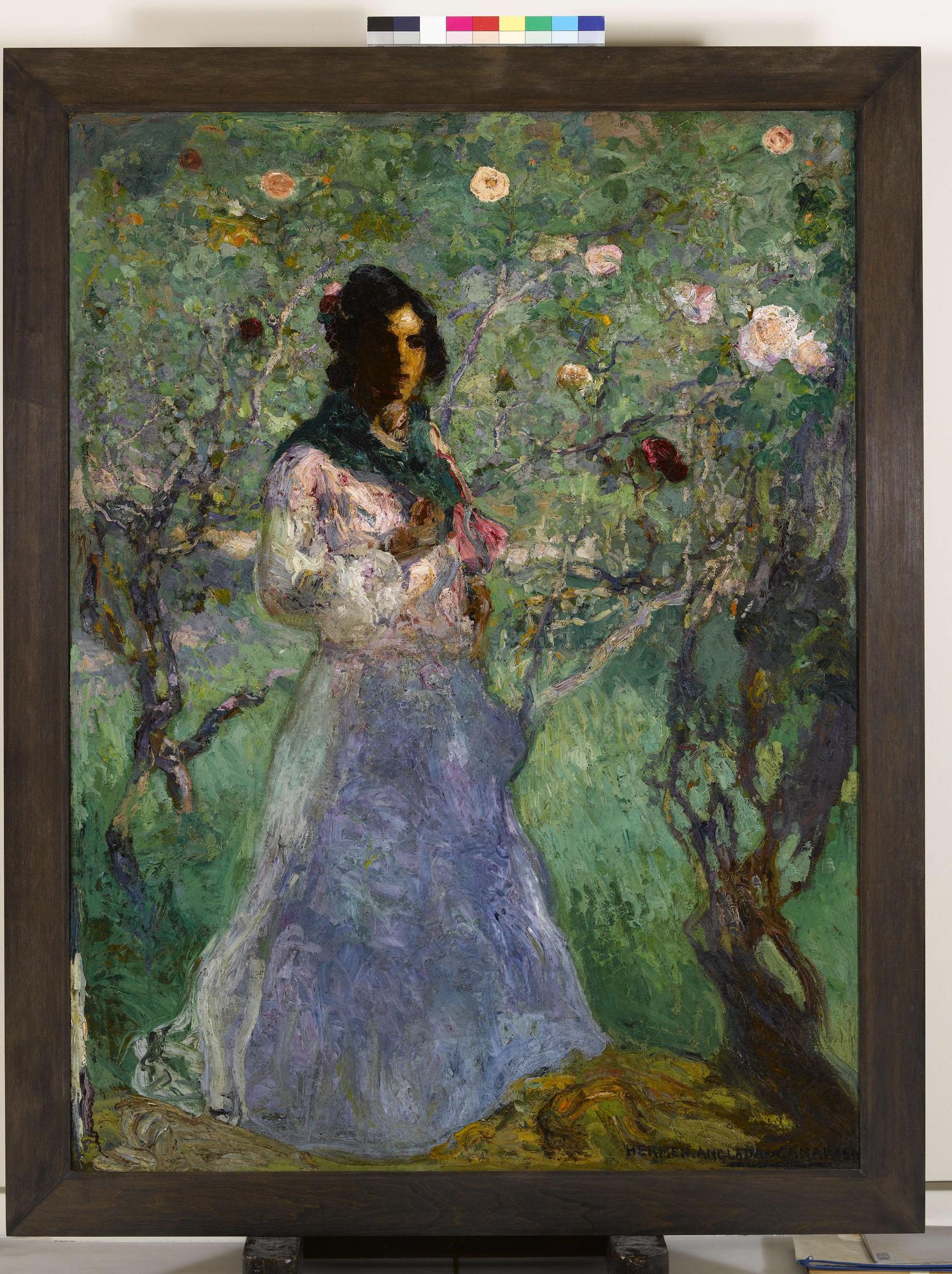 Obra de Anglada-Camarasa inspirada en su jardín.