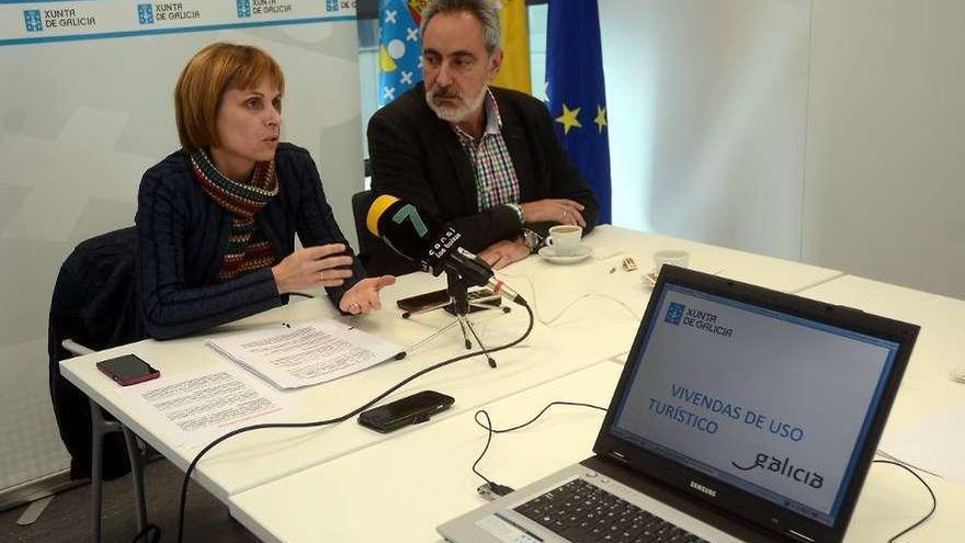 La directora de la Axencia de Turismo de Galicia, Nava Castro, en la presentación del decreto.