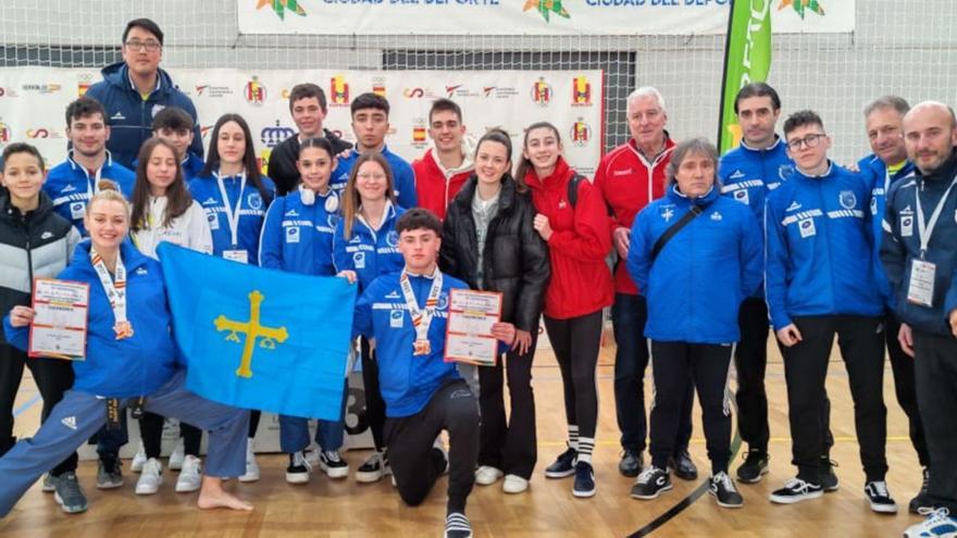 Mieres lidera la selección asturiana de taekwondo