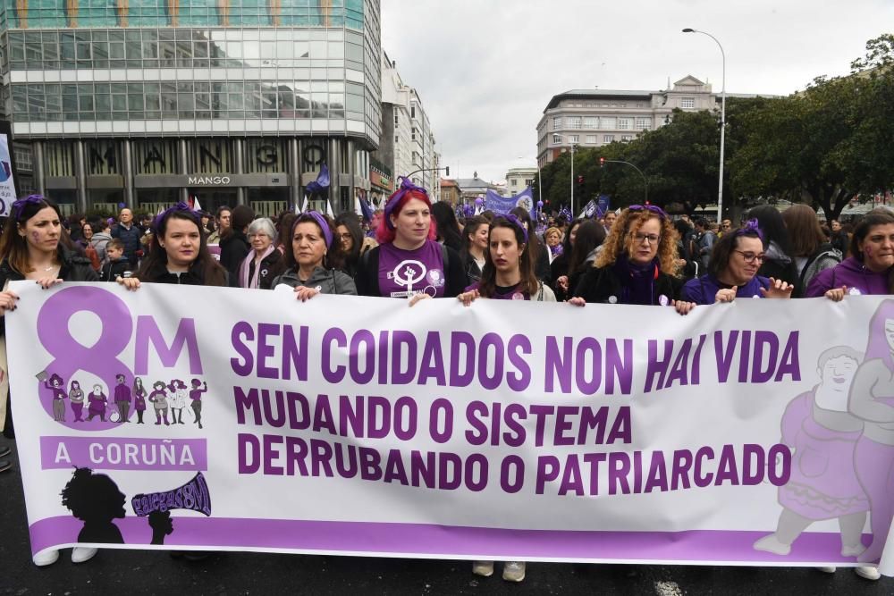 Unas 13.000 personas en el 8-M en A Coruña