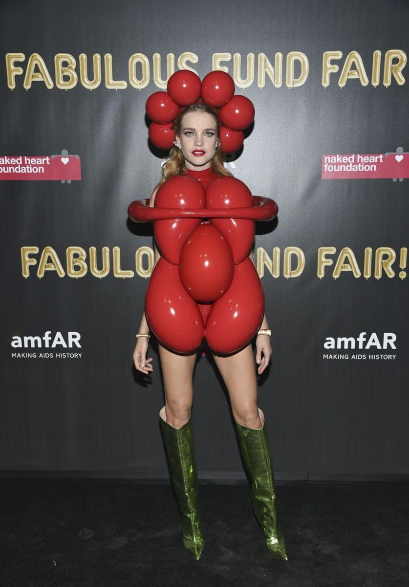 Natalia Vodianova en una fiesta de Halloween