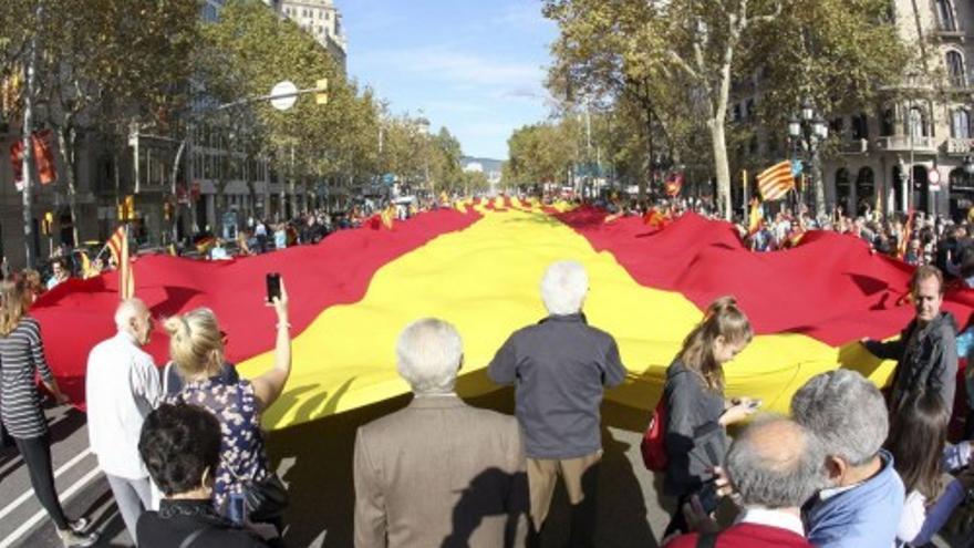 Manifestación en Barcelona por la unidad de España