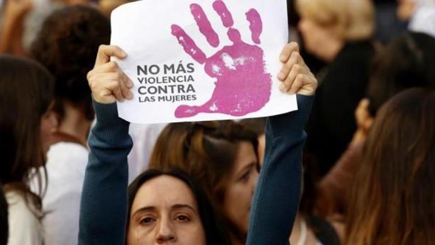 Manifestación contra la violencia machista.