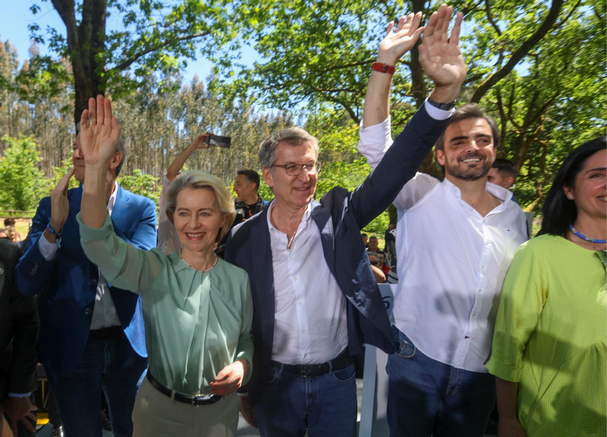 Ursula von der Leyen, de romería con el PP en Galicia