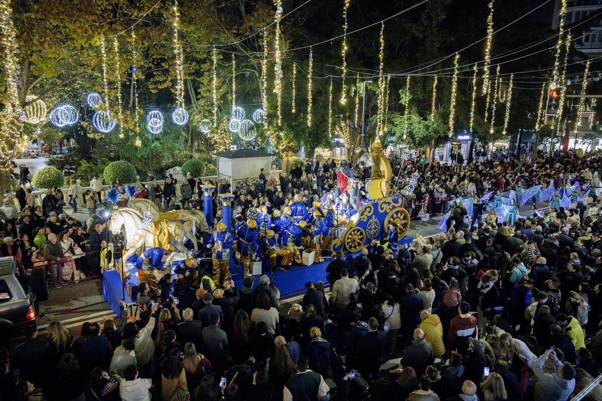 Una de las carrozas de la Cabalgata de Marbella