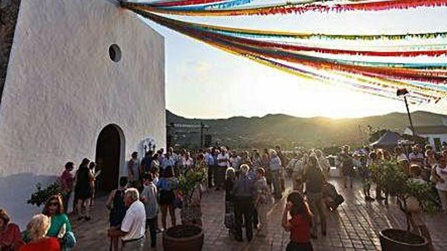 La plaza, durante las fiestas del año pasado.