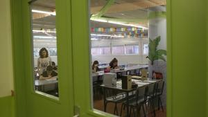 Exámenes de competencias básicas de sexto de primaria, en una escuela de Barcelona.