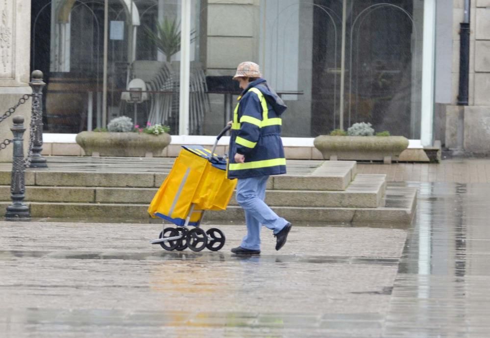 A Coruña despide enero con lluvias