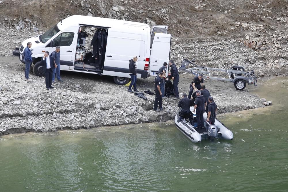 Els Mossos troben dos cossos al pantà de Susqueda.