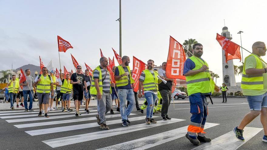 La primera jornada de la huelga de transporte no deja incidencias destacables en Las Palmas