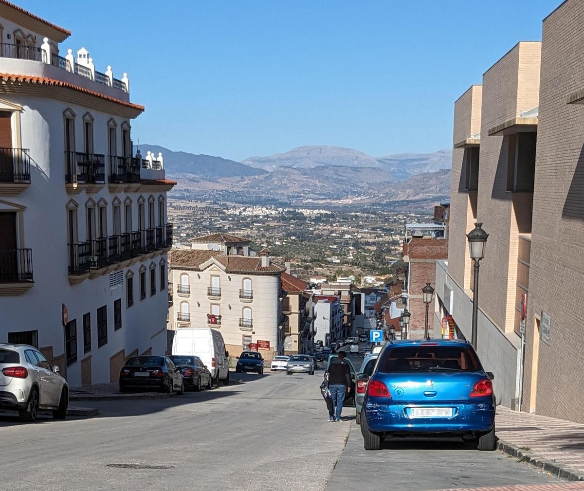 Una calle de Alhaurín el Grande.