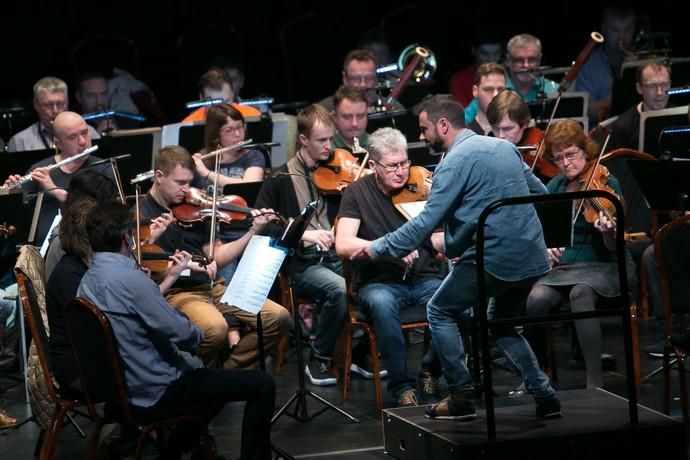 FUERTEVENTURA - 34 Festival Internacional de Música de Canarias - En la foto el ensayo  de la Orquesta Filarmónica de Novosibirsk  - 10-01-18